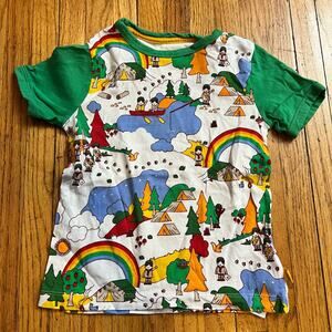 Little Bird Shirt Toddler 2-3 Rainbow Camping Tshirt